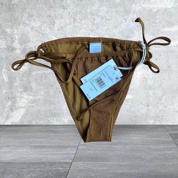 Good American Tiny Ties Bikini Bottom Size Medium NWT - Picture 2 of 7
